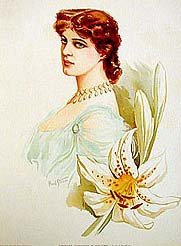 5 old vintage VICTORIAN LITHO prints * ACTRESS