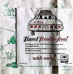 CHEVROLET CAR AD NAPKINS * CHEVY * 1973