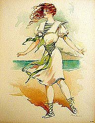 5 old vintage VICTORIAN LITHO PRINTS * sports