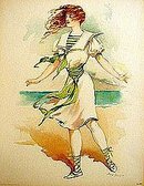 5 old vintage VICTORIAN LITHO PRINTS * sports