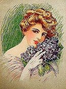 4 old vintage VICTORIAN LITHO PRINTS * LOVELY