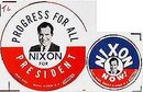 25 old vintage PRESIDENT PINBACK Printers