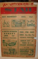 1949 Star Clay Center Movie Theatre Poster