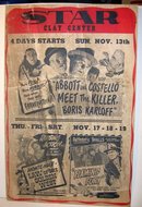 Vintage Star Clay Theatre Sign 1940s