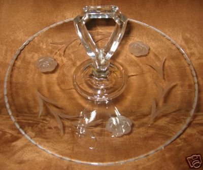 Pressed Glass Divided Candy Dish