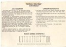 INGRAM SKOAL BANDIT Chevrolet Stat Card ~ vintage