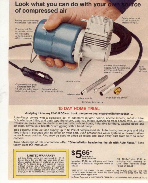 VINTAGE CHEVRON PAMPHLET ~ Auto Flator Ad
