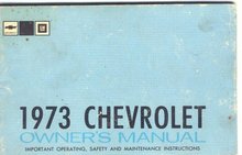 1973 Chevrolet Owners Manual