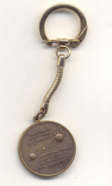 old vintage 1969 APOLLO COIN Keychain