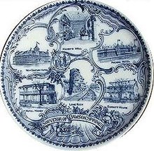 SOUVENIR PLATE KENTUCKY ~ 1910 DAWSON SPRINGS