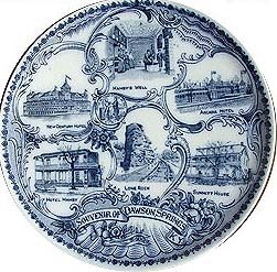 SOUVENIR PLATE KENTUCKY ~ 1910 DAWSON SPRINGS