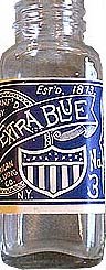 1920s American Extra Blue Bottle