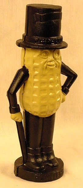 MR. PEANUT CAST IRON PIGGY BANK