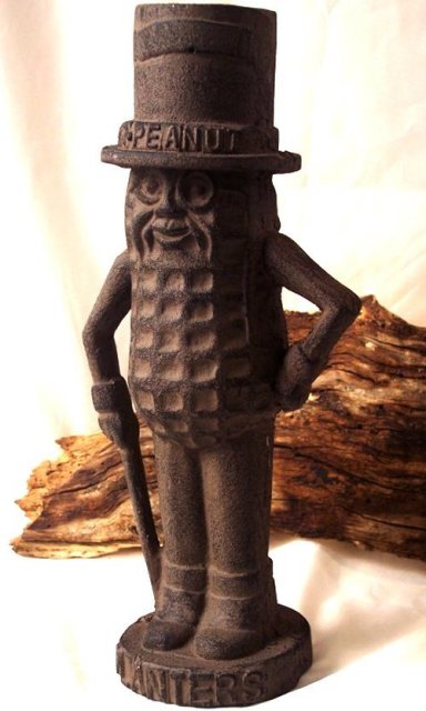 MR. PEANUT CAST IRON PIGGY BANK