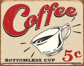 Coffee Cup Metal Diner sign