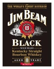 JIM BEAM WHISKEY SIGN ~ BLACK LABEL
