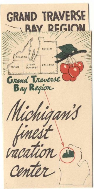 MICHIGAN VACATION BROCHURE ~ CHERRIES