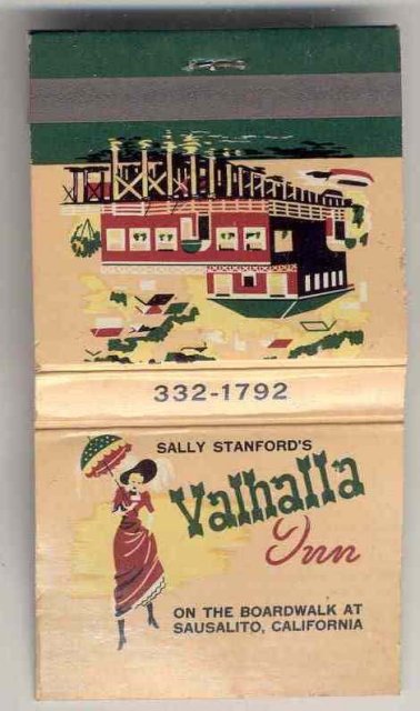 Valhalla Bordello Matchbook