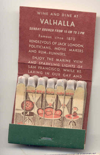 Valhalla Bordello Matchbook