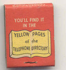 YELLOW PAGES MATCHBOOK ~ HUNTER RABBIT