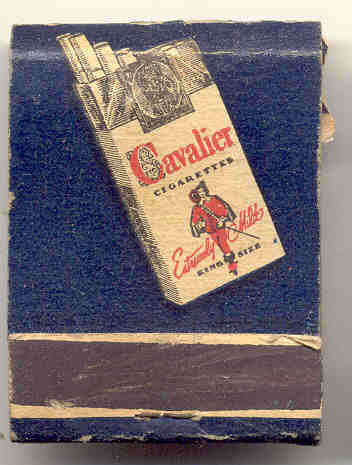 Cavalier Cigarettes Matchbook