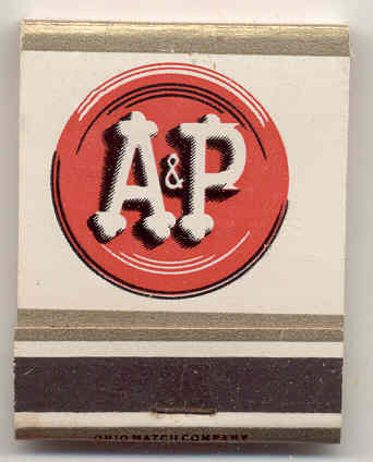 A&P GROCERY COFFEE MATCHBOOK 1940s