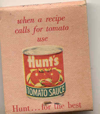 Hunts BBQ Matchbook