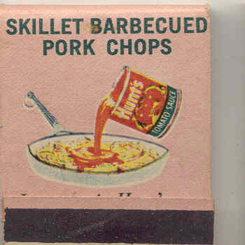 Hunts BBQ Matchbook