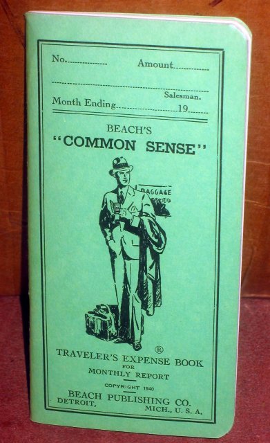 VINTAGE TRAVEL BOOKLET ~ 1950 CALENDAR TRAVEL EXPENSE BOOK