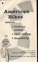 VINTAGE BIKE PAMPHLET ~ AMERICAN
