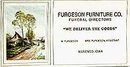 VINTAGE BLOTTERs ~ FURGUSON FURNITURE FUNERAL SIGN