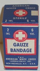 American White Cross Gauze Bandages Full Box