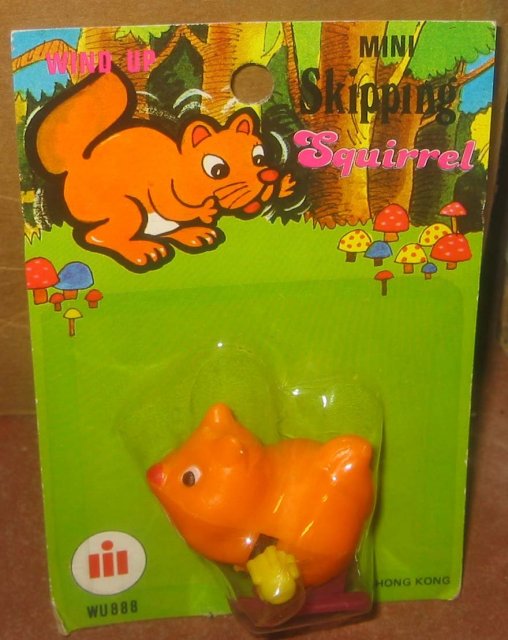 VINTAGE SKIPPING SQUIRREL TOY ~ HONG KONG