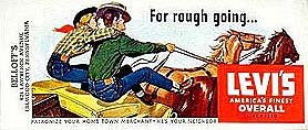 Levis Jeans Blotter 1940s