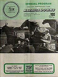 Batavia Downs Horse Racing Program