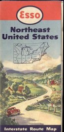ESSO TRAVEL MAP ~ NORTHEAST UNITED STATES