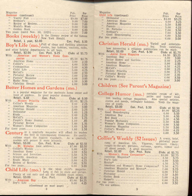 OFFICIAL MAGAZINE GUIDE 1929 ~ FALL SEASON