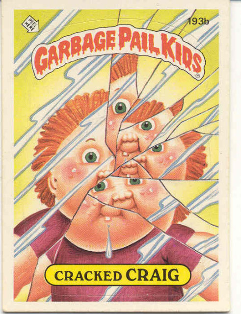 1986 GARBAGE PAIL KIDS Trade Card 193b