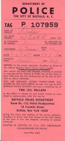 Buffalo Police Ticket