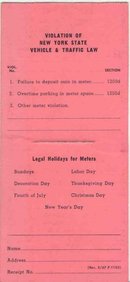 Buffalo Police Ticket