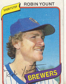 ROBIN YOUNT MILAWAUKEE BREWERS BASEBALL CARD