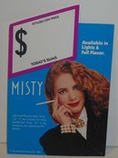 MISTY CIGARETTE STORE SIGN DISPLAY VINTAGE