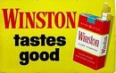Winston Cigarette Sign 1950s