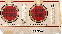 Lucky Strike LS/MFT Cigarette Wrapper