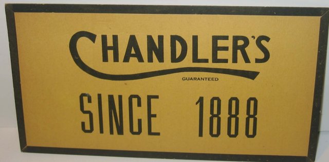 CHANDLERS HOTEL ADVERTISING SIGN 1920S