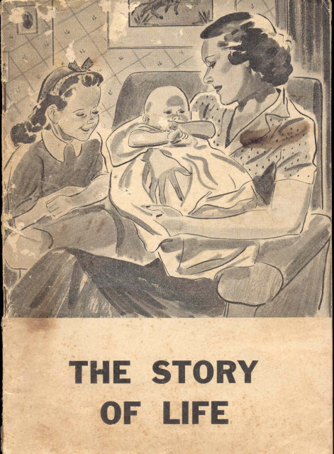 old vintage 1940 THE STORY OF LIFE BABY BOOKLET
