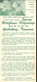 1971 SPRING WILDFLOWER Fair Promotion Ad