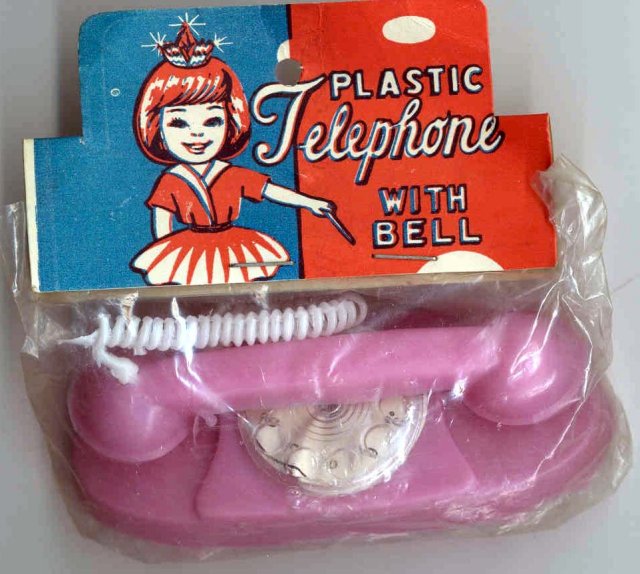 PRINCESS TOY PHONE ~ ORIGINAL VINTAGE PACK 1950S