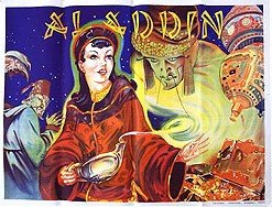 Alladin Vaudeville Stone Litho poster
