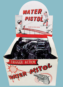 Water Pistol Toy Gun Store Display Box Full